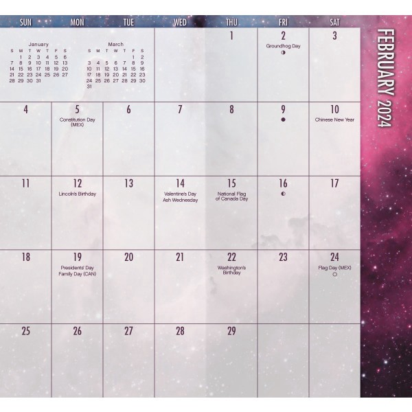 slide 6 of 8, Dateworks 2-Year Monthly Pocket Planner, 3-1/2'' X 6-1/2'', Tie-Dye, January 2022 To December 2023, 1 ct