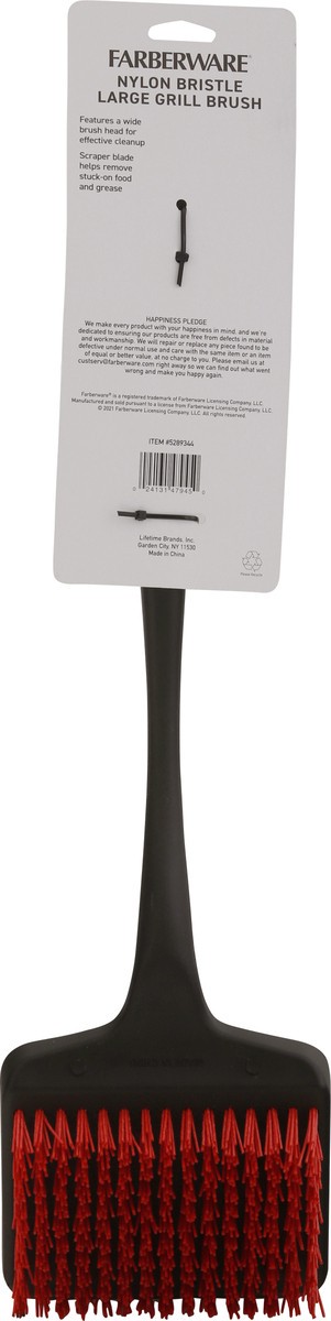 slide 5 of 9, Farberware BBQ Wide Headed Grill Brush Nylon Bristles, 1 ct