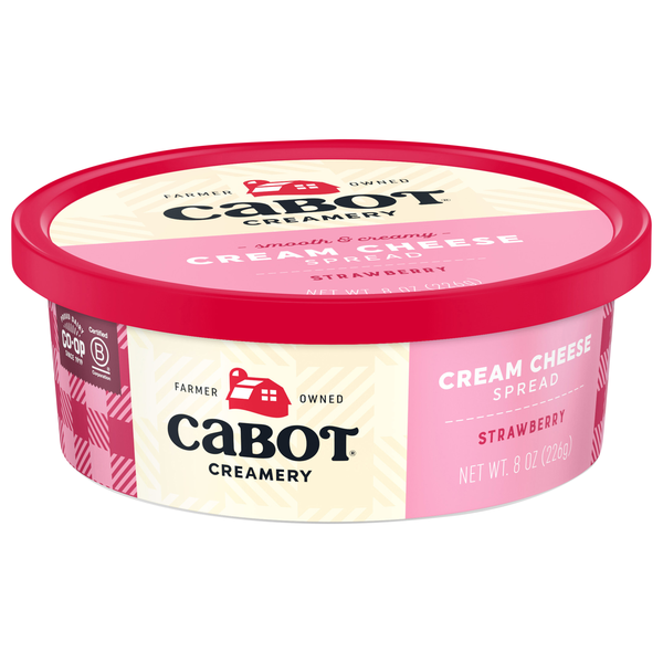 slide 1 of 1, Cabot Creamery Strawberry Cream Cheese, 8oz, 8 oz