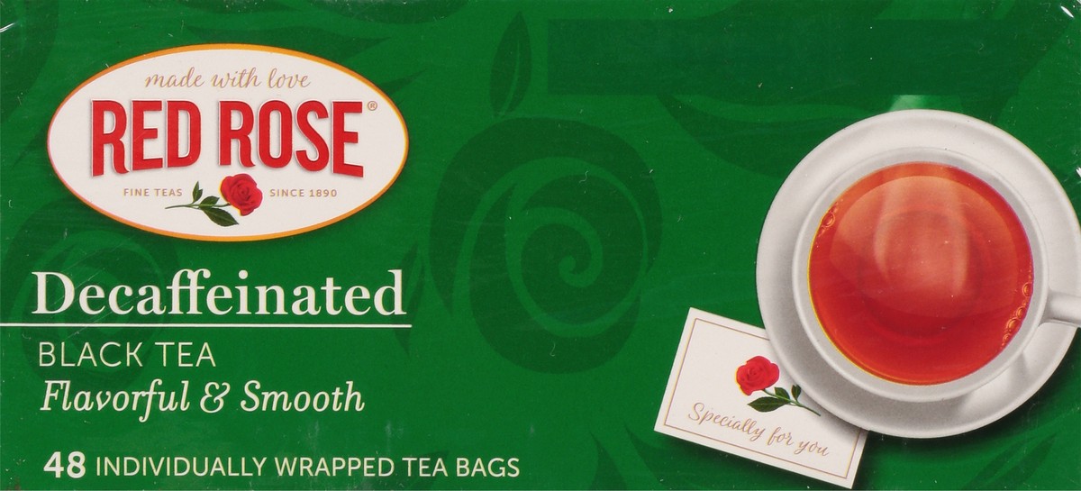 slide 7 of 9, Red Rose Tea Flavorful & Smooth Decaffeinated Black Tea 48 ea, 48 ct