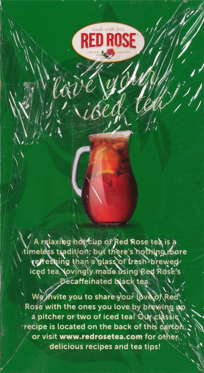 slide 4 of 9, Red Rose Tea Flavorful & Smooth Decaffeinated Black Tea 48 ea, 48 ct