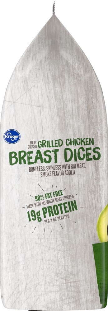 slide 3 of 4, Kroger Grilled Chicken Breast Dices, 22 oz