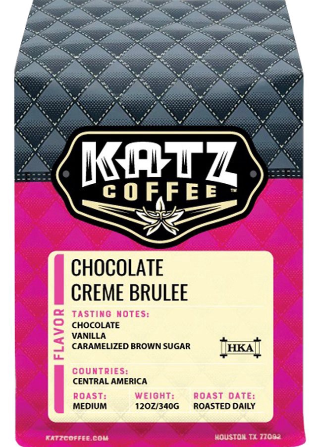 slide 1 of 1, Katz Chocolate Crème Brûlée Whole Bean Coffee, 12 oz