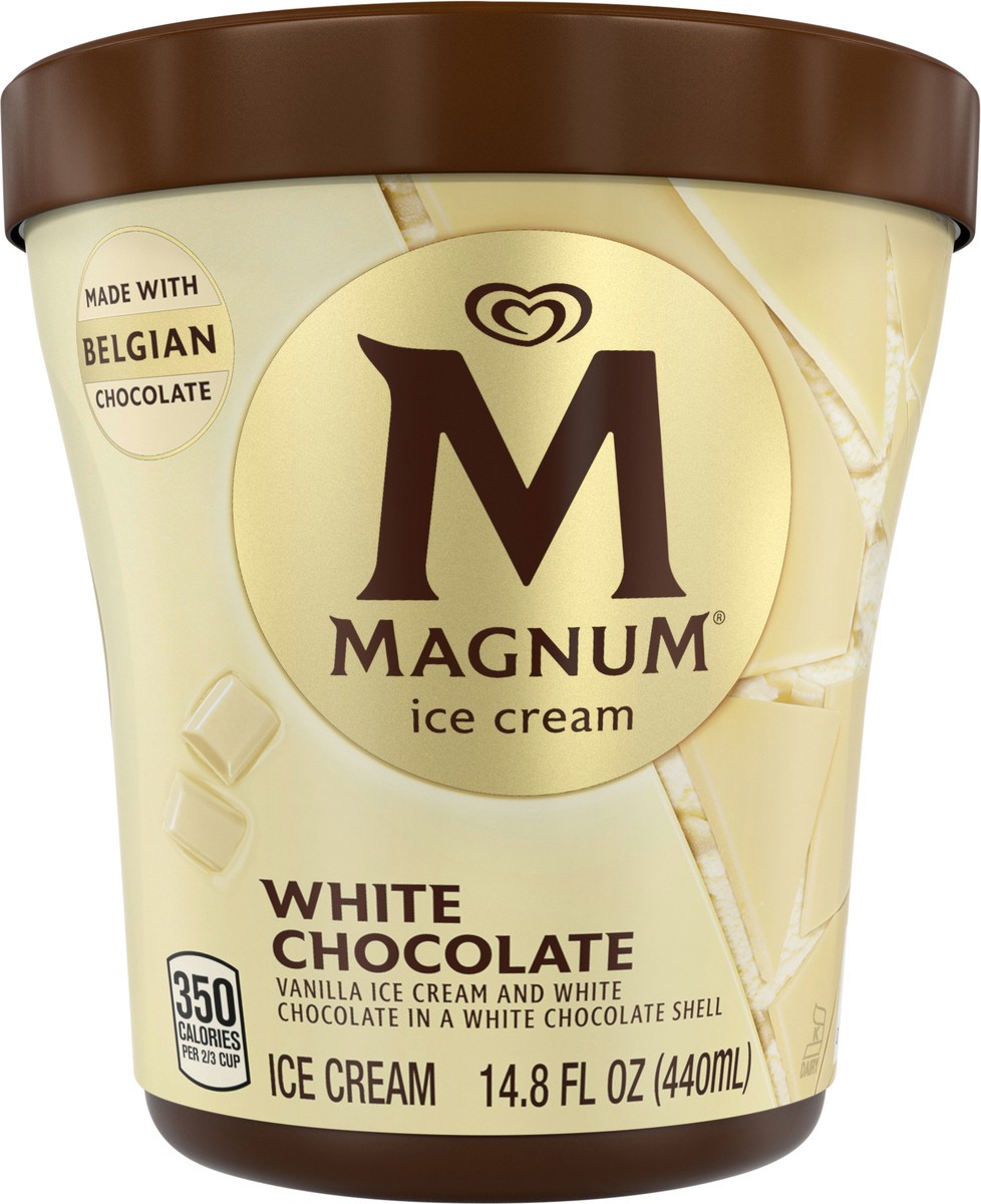 slide 3 of 3, Magnum Ice Cream Tub White Chocolate Vanilla, 14.8 oz, 14.8 oz