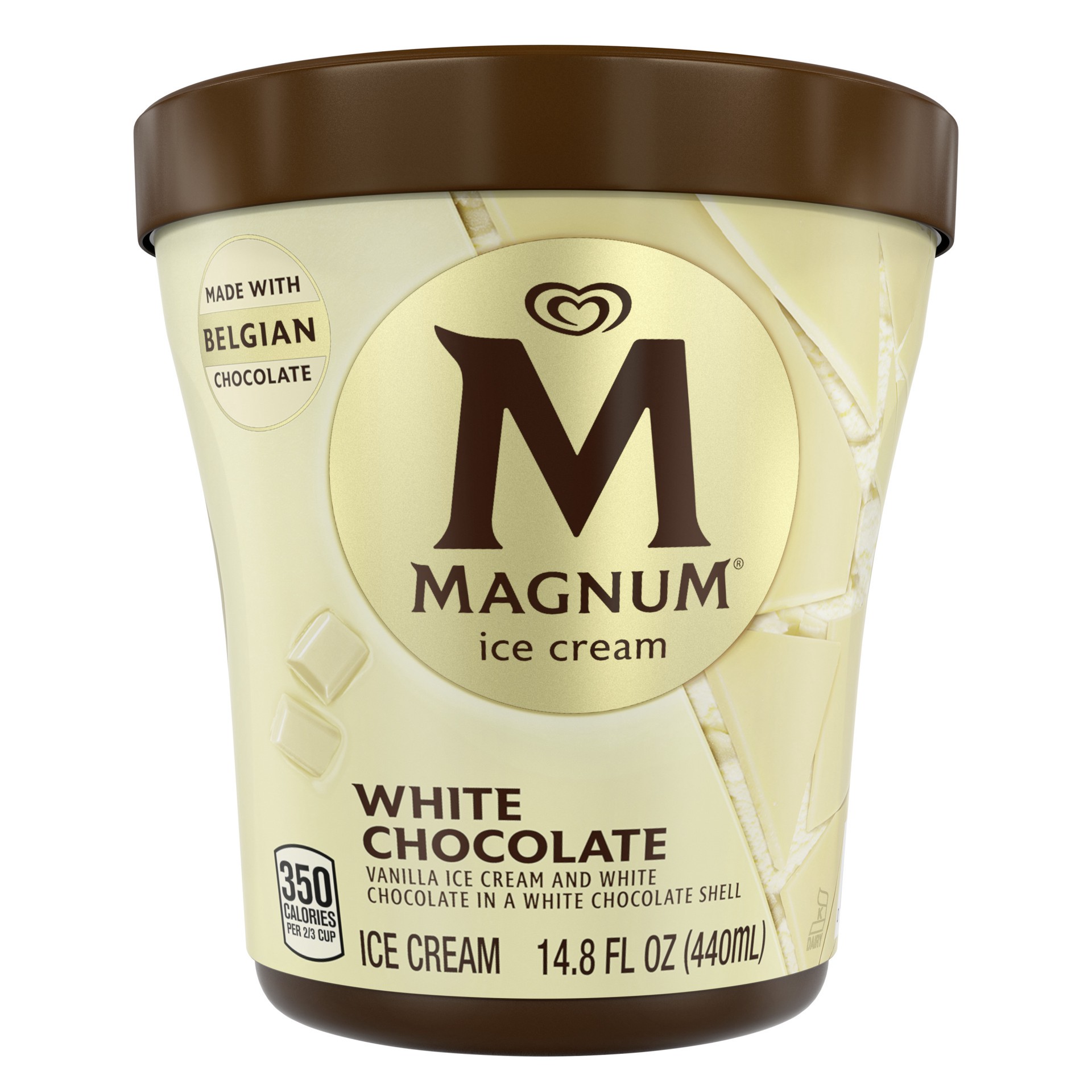 slide 1 of 3, Magnum Ice Cream Tub White Chocolate Vanilla, 14.8 oz, 14.8 oz