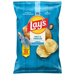 Lay's Potato Chips Salt & Vinegar Flavored 7 3/4 Oz