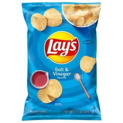 Lay's Potato Chips Salt & Vinegar Flavored 7 3/4 Oz