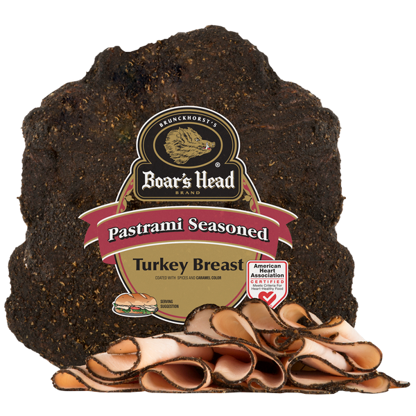slide 1 of 1, Boar's Head Pastrami Seasoned Turkey, per lb