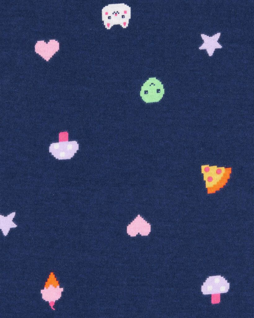 slide 3 of 3, Carter's Kid 4-Piece Gamer Cotton Pajamas Navy/Pink 8, 1 ct