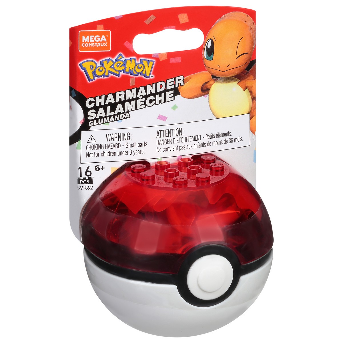 slide 2 of 9, Mega Construx Mega Pokeball Charmander, 1 ct