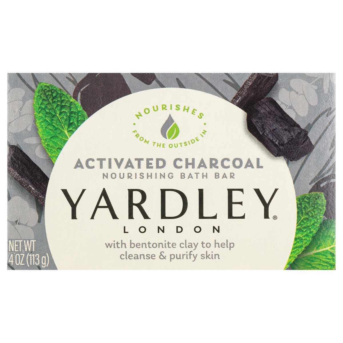 slide 2 of 12, Yardley London Nourishing Bath Soap Bar Activated Charcoal, with Bentonite Clay to Help Cleanse & Purify Skin, 4.0 oz Bath Bar, 1 Soap Bar, 4 oz