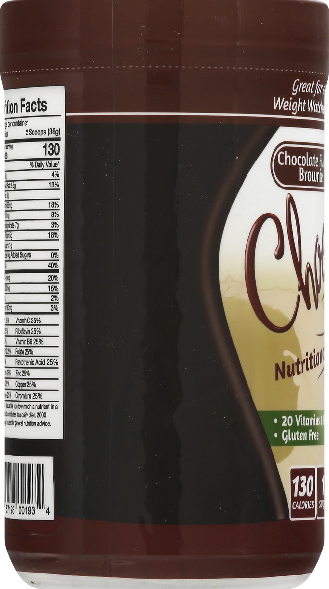 slide 11 of 13, ChocoRite Chocolate Fudge Brownie Nutritional Shake Mix 432 g, 14.7 oz