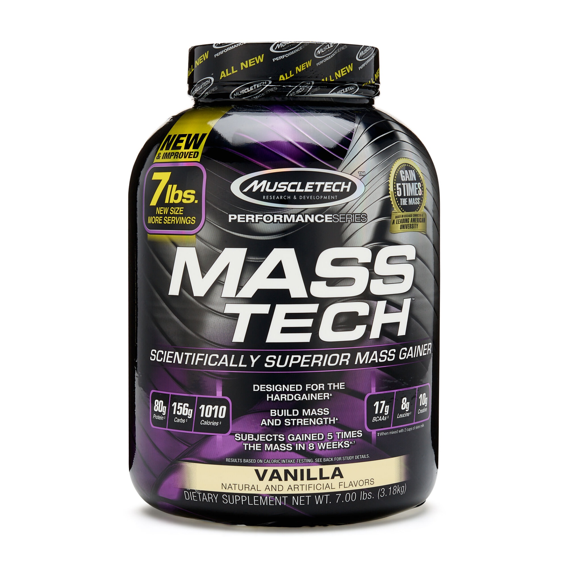 slide 1 of 1, MuscleTech Mass Tech - Vanilla, 7 lb