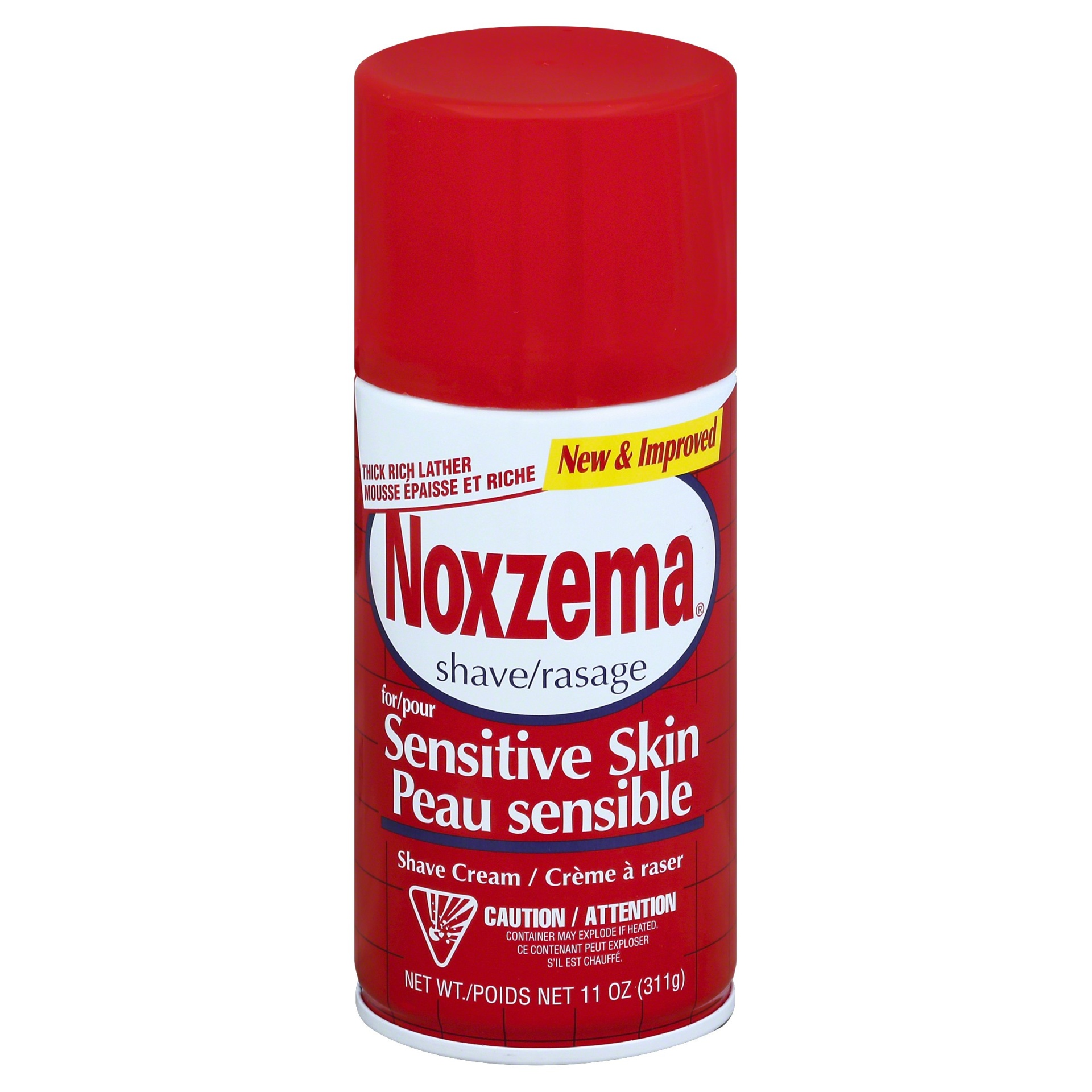 slide 1 of 1, Noxzema Medicated For Sensitive Skin Shave Cream, 11 oz