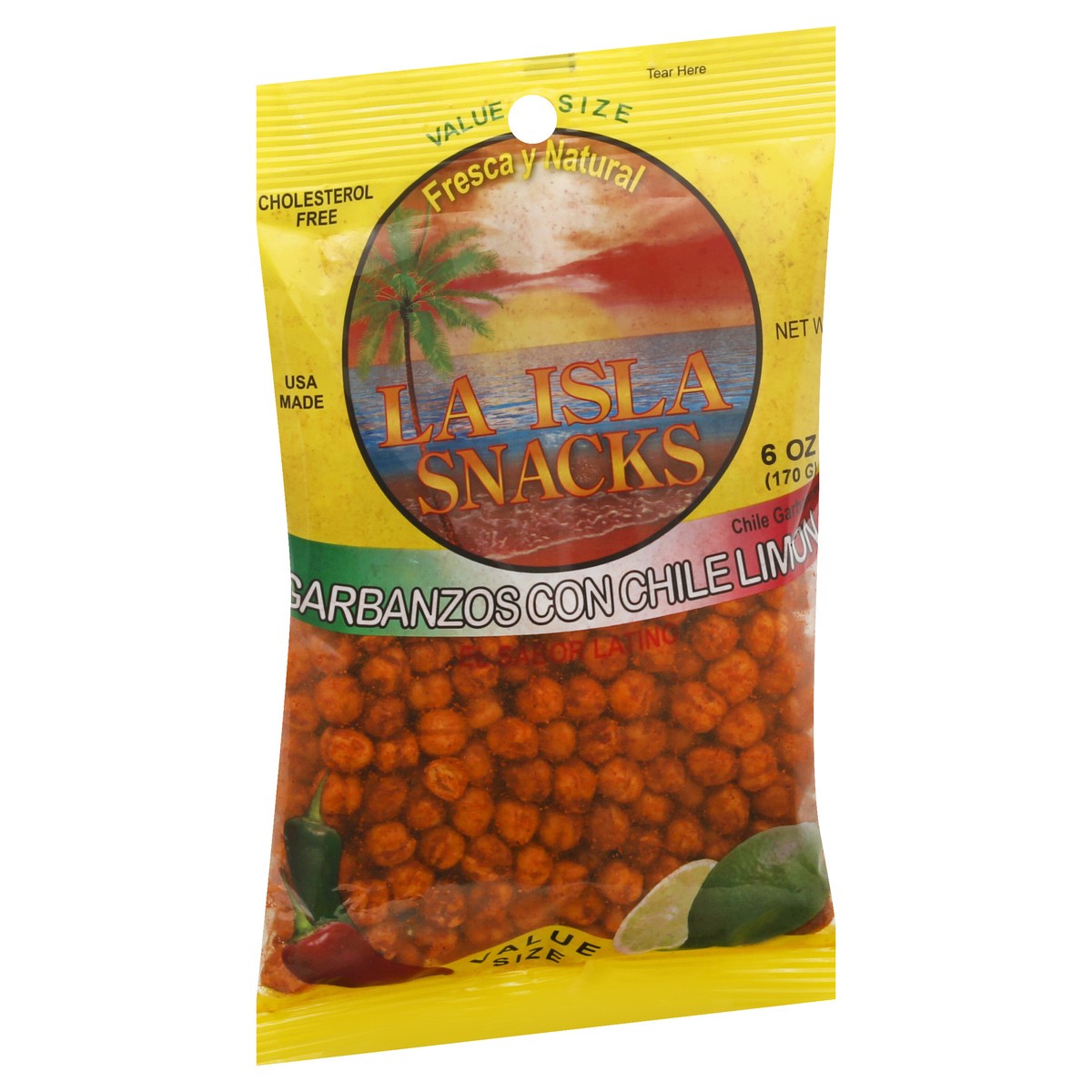 slide 3 of 13, Island Snacks Value Size Garbanzos Con Chile Limon 6 oz, 6 oz