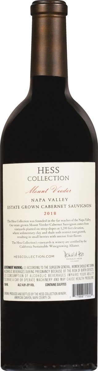 slide 4 of 11, Hess Collection Cabernet Sauvignon Wine, 750 ml