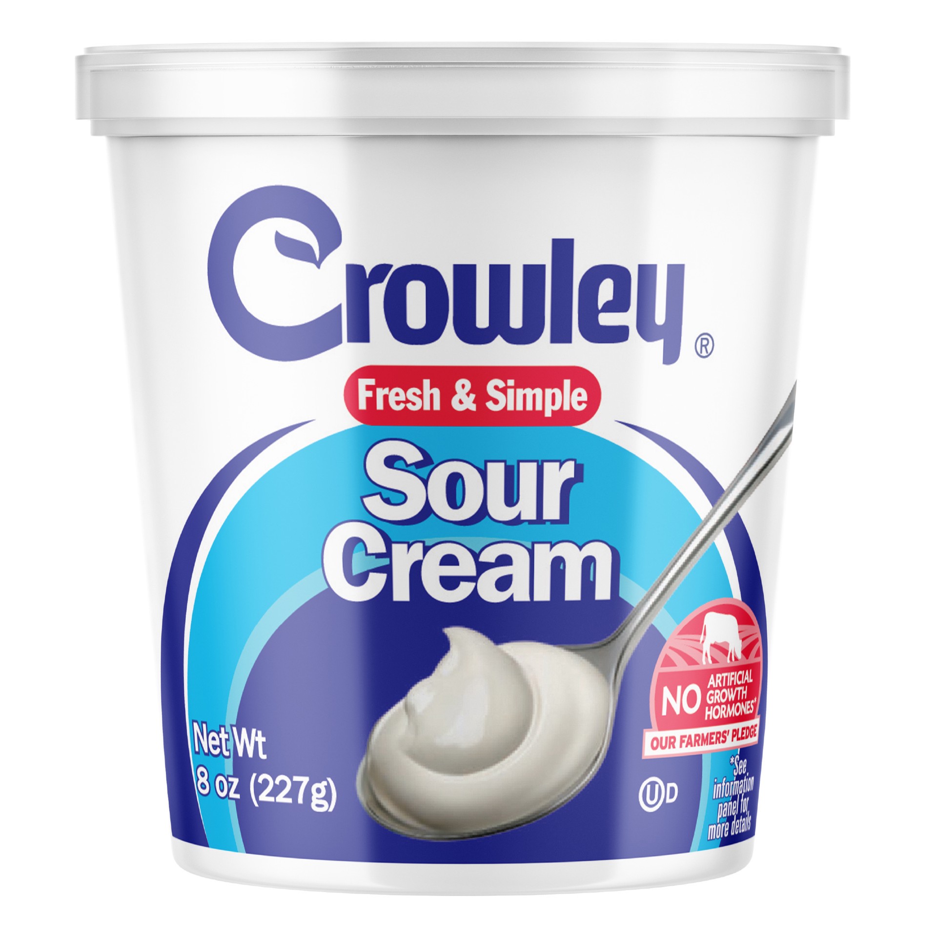 slide 1 of 8, Crowley Sour Cream, 1 ct