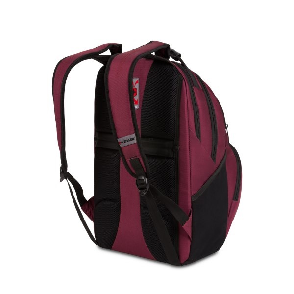 slide 3 of 10, Wenger Tandem Backpack With 16'' Laptop Pocket, Burgundy, 1 ct