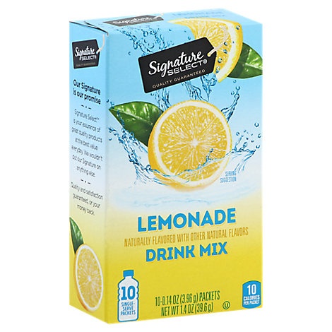 slide 1 of 1, Signature Select Drink Mix Lemonade, 10 ct