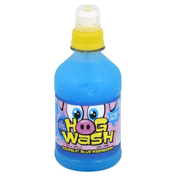 slide 1 of 1, Hog Wash Juice Drink, Squealin' Blue Raspberry - 10 oz, 10 oz