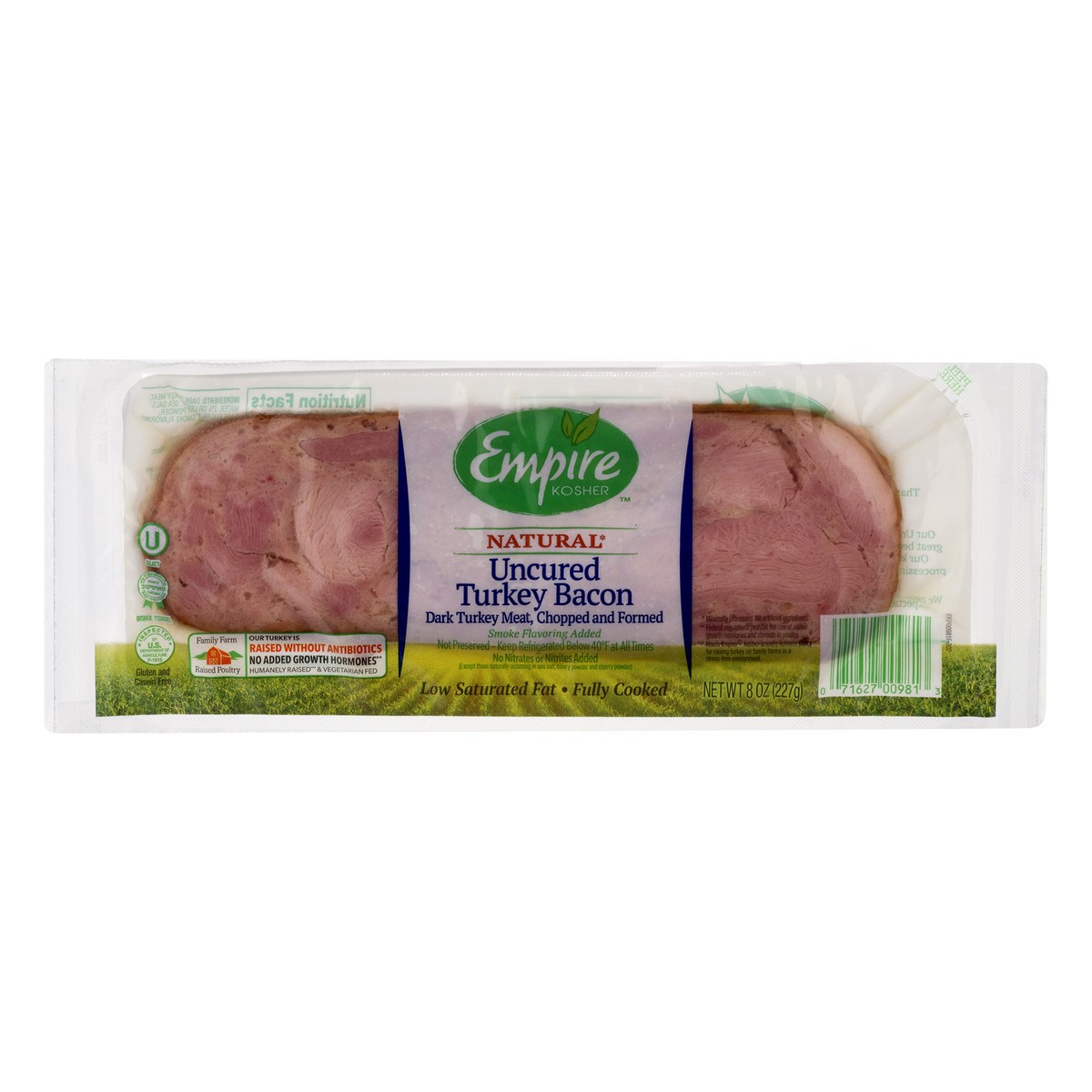 slide 9 of 13, Empire Kosher Natural Uncured Turkey Bacon, 8 oz