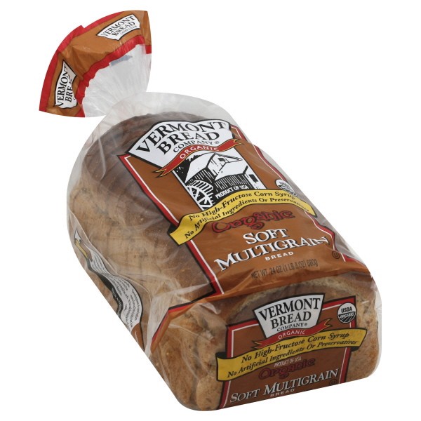 slide 1 of 2, Vermont Bread Vermont Company Bread - Organic Soft Multigrain, 24 oz