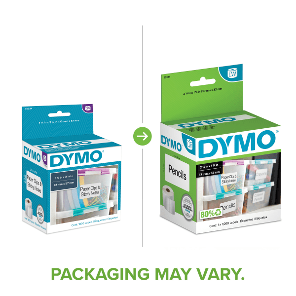 slide 3 of 9, DYMO Address Labels - White (1000 Per Pack), 1 ct