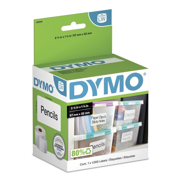 slide 1 of 9, DYMO Address Labels - White (1000 Per Pack), 1 ct