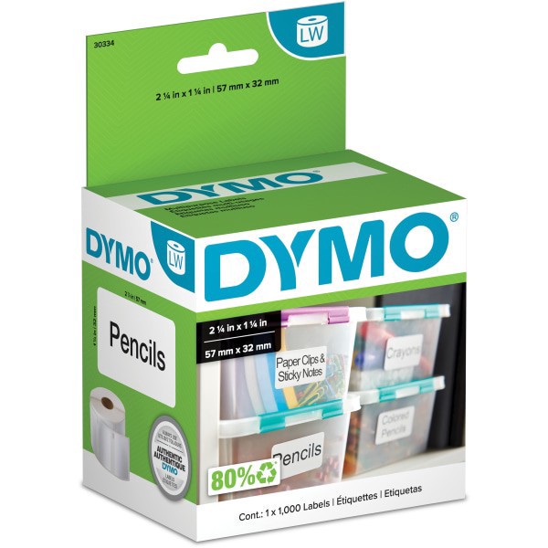 slide 6 of 9, DYMO Address Labels - White (1000 Per Pack), 1 ct