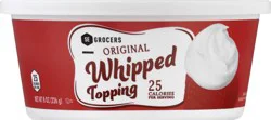 SE Grocers Whipped Topping Tub