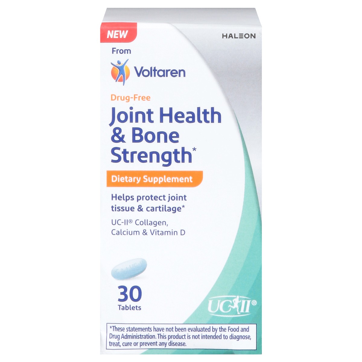 slide 4 of 15, Voltaren Joint Health + Bone Strength Dietary Supplement from Voltaren – 30 Count, 30 ct