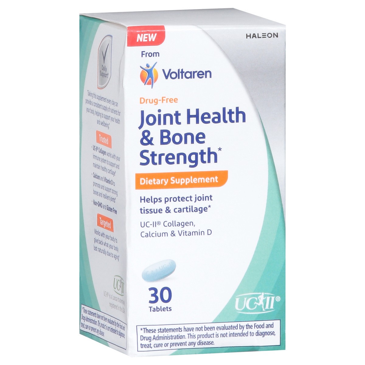 slide 13 of 15, Voltaren Joint Health + Bone Strength Dietary Supplement from Voltaren – 30 Count, 30 ct