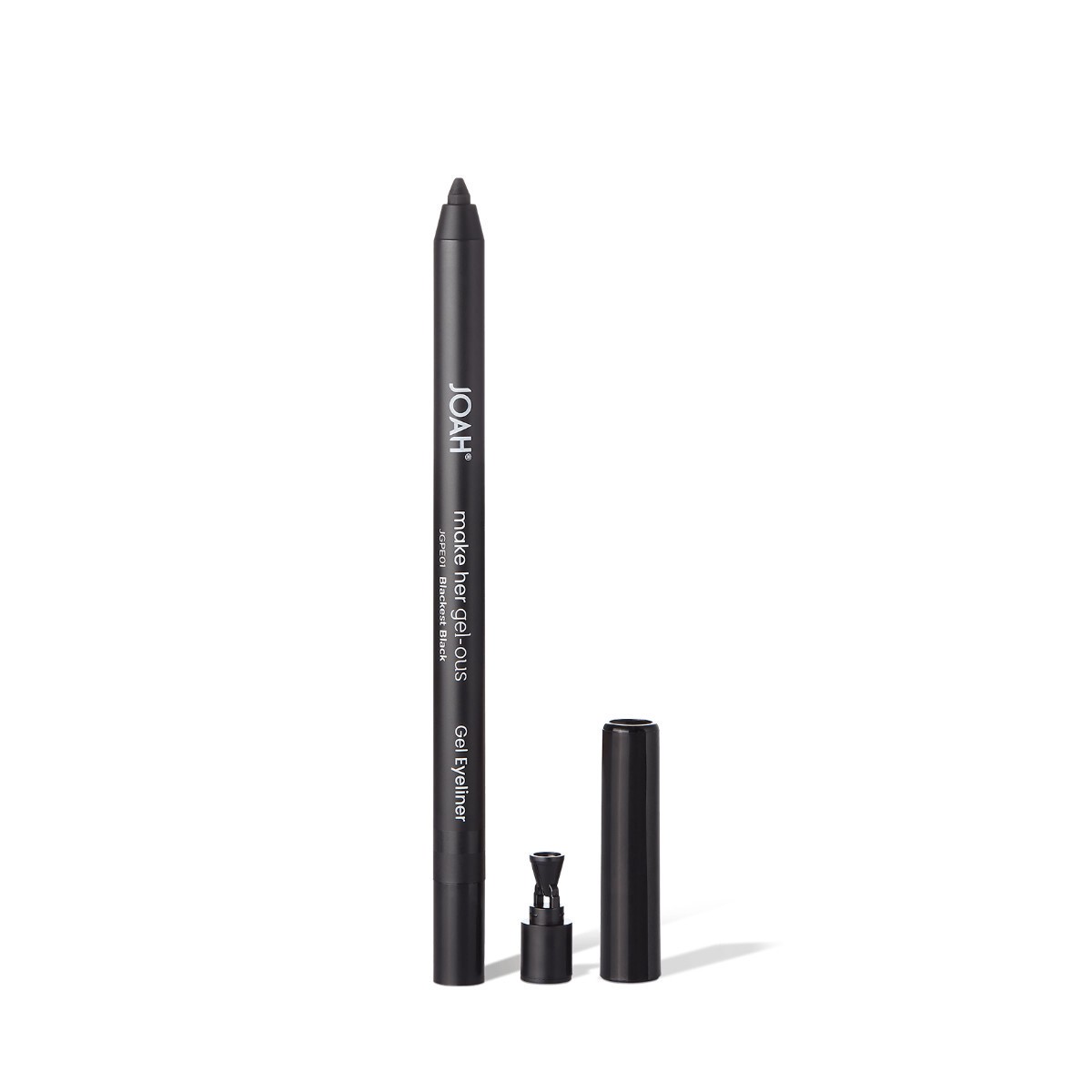 slide 1 of 5, JOAH Make Her Gel-ous Gel Eyeliner with Self-Sharpening Pencil, Waterproof & Long-Lasting Color Definition, Blackest Black, 1 ct