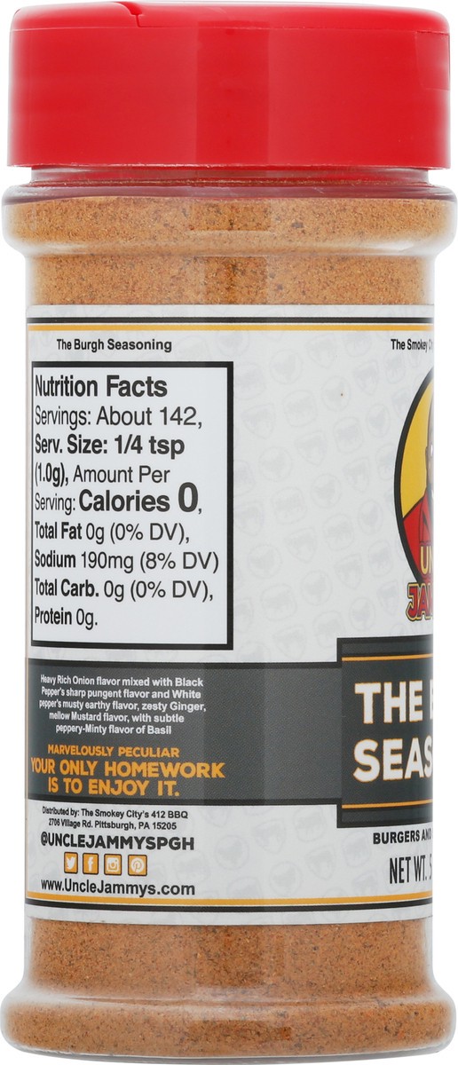 slide 12 of 14, Uncle Jammy's Burger and Steak The Burgh Seasoning Seasoning 5 oz, 5 oz