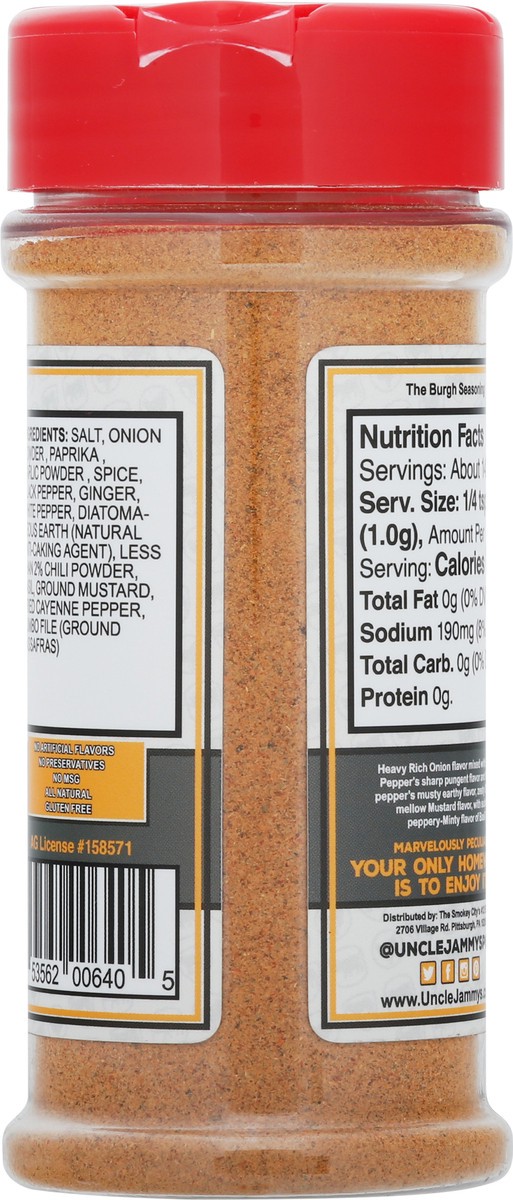 slide 5 of 14, Uncle Jammy's Burger and Steak The Burgh Seasoning Seasoning 5 oz, 5 oz