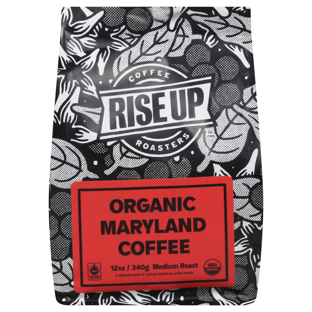 slide 3 of 3, Rise Up Coffee Roasters Organic Maryland Medium Roast Coffee, 12 oz