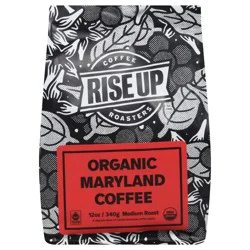 Rise Up Coffee Roasters Organic Medium Roast Maryland Coffee 12 oz