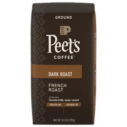 Peet's Coffee, French Roast Dark Roast Ground Coffee - 10.5oz Bag