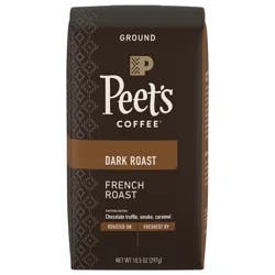 Peet's Coffee, French Roast Dark Roast Ground Coffee - 10.5oz Bag
