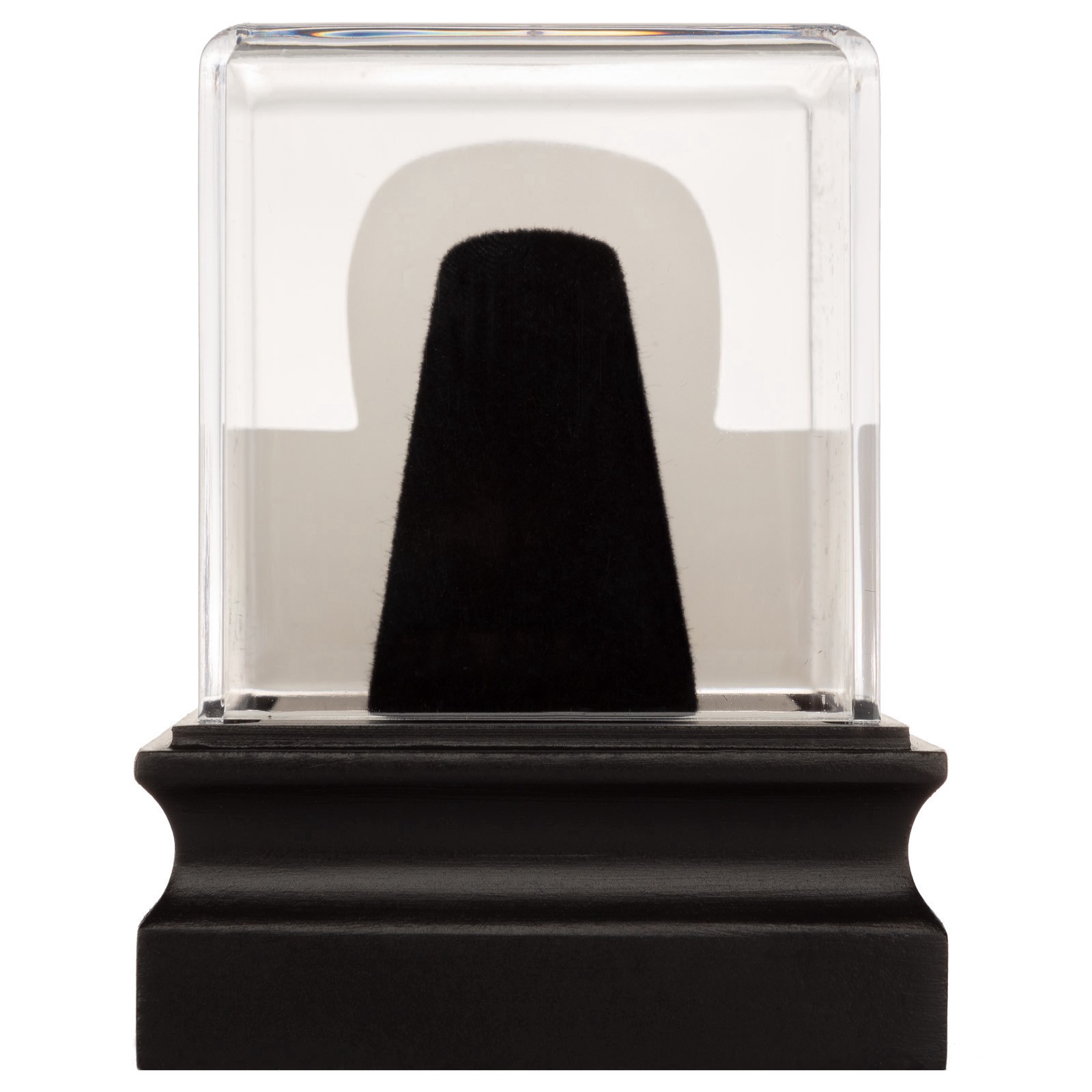 slide 3 of 6, 3" Ring Display Case By Studio Decor, 2.3 in x 2.3 in x 3 in