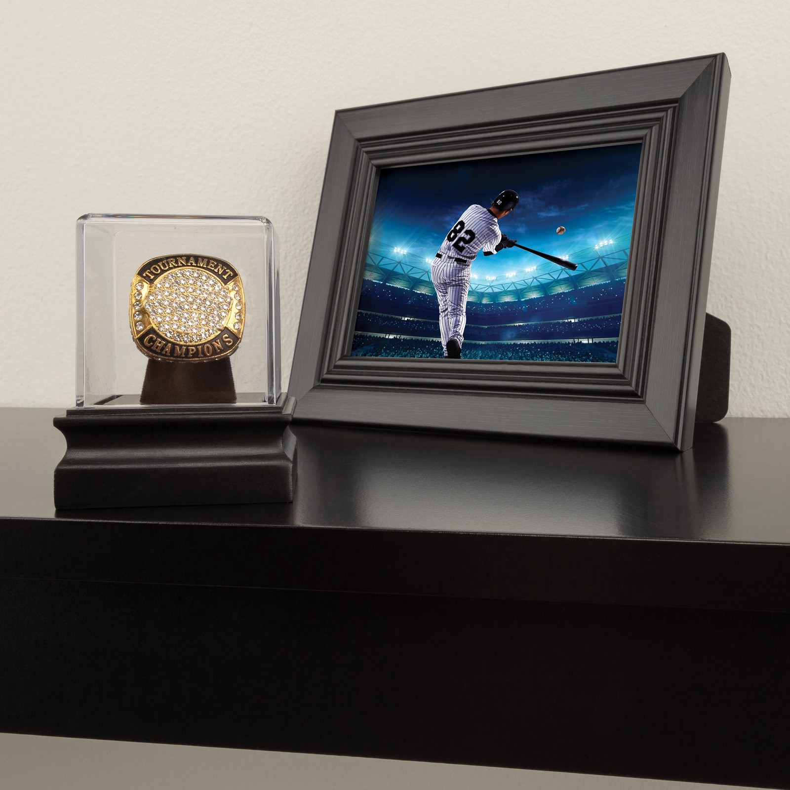 slide 6 of 6, 3" Ring Display Case By Studio Decor, 2.3 in x 2.3 in x 3 in
