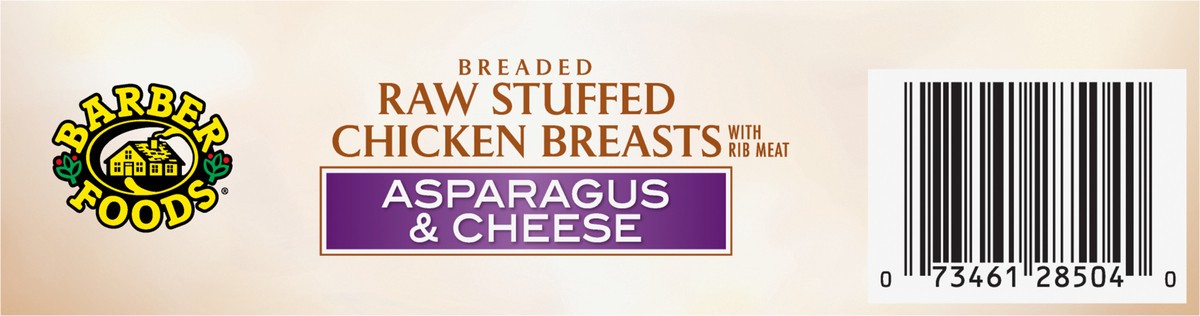 slide 6 of 10, Barber Foods Stuffed Chicken Breasts Asparagus Cheese, 2 Count, 283.50 g