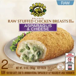 Barber Foods Stuffed Chicken Breasts Asparagus Cheese, 2 Count