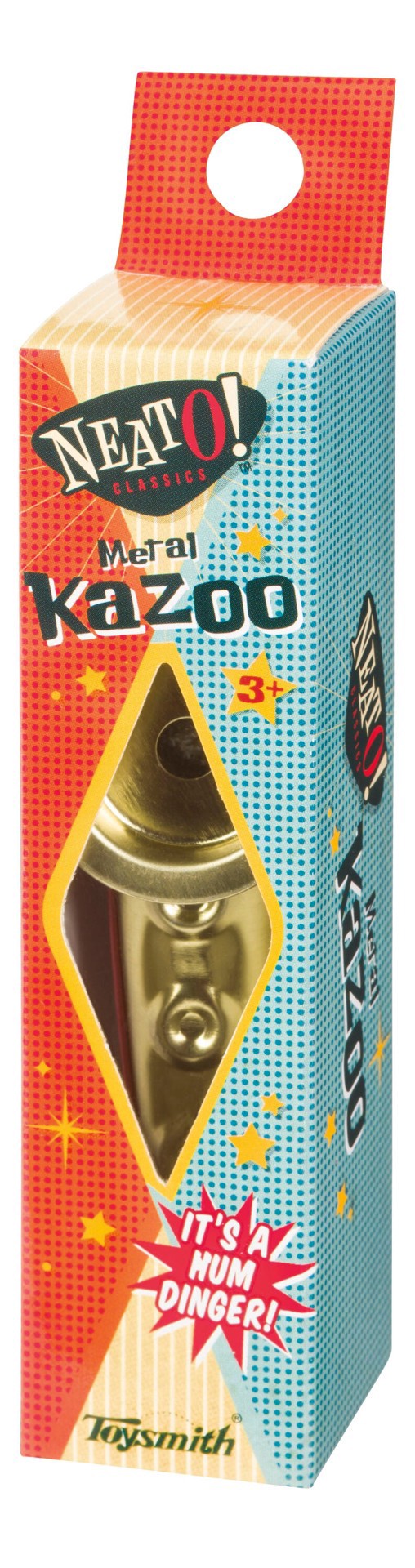 slide 2 of 4, Toysmith Metal Kazoos for Kids - Pack of 4.75 Inch High Quality Kazoos with Cap and Resonator - Creative Play Toy for Children 5+ Years, 4.75 in