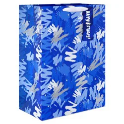 American Greetings Blue Squiggles Jumbo Happy Birthday Gift Bag for Kids
