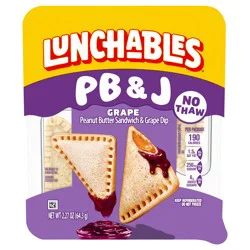 Lunchables Peanut Butter Sandwich & Grape Dip