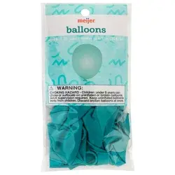 Meijer Helium Balloons Teal