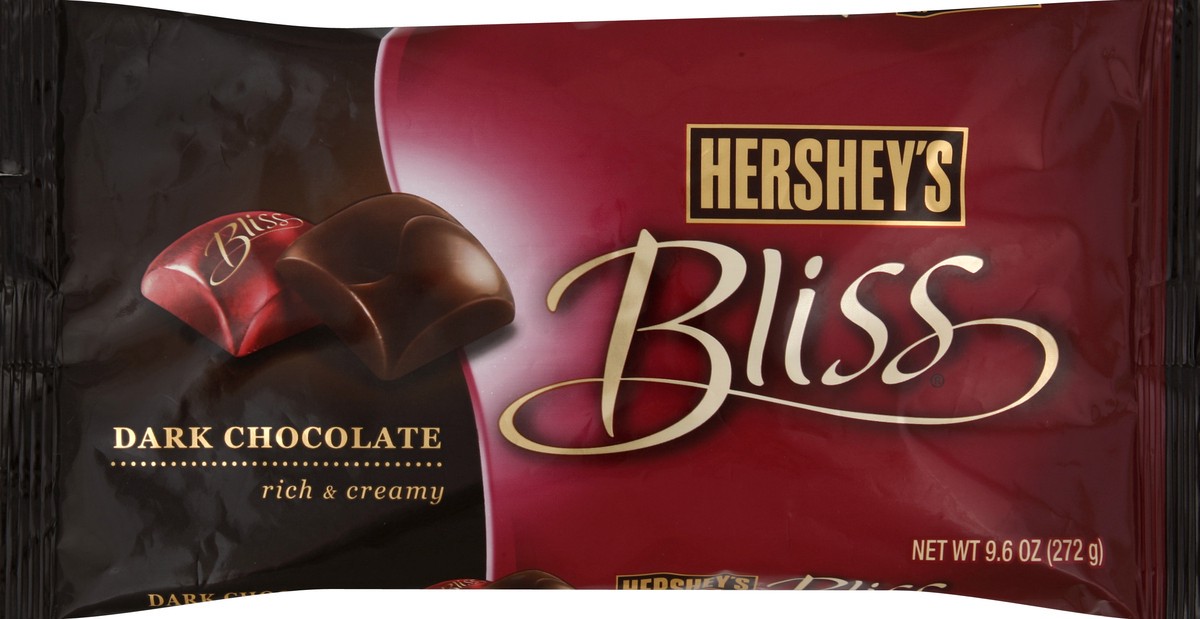 slide 5 of 6, Hershey's Bliss Rich & Creamy Dark Chocolate Bag, 9.6 oz