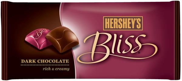 slide 1 of 6, Hershey's Bliss Rich & Creamy Dark Chocolate Bag, 9.6 oz