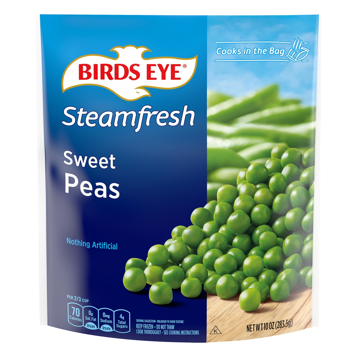 slide 1 of 1, Birds Eye Steamfresh Selects Frozen Sweet Peas, 10 oz